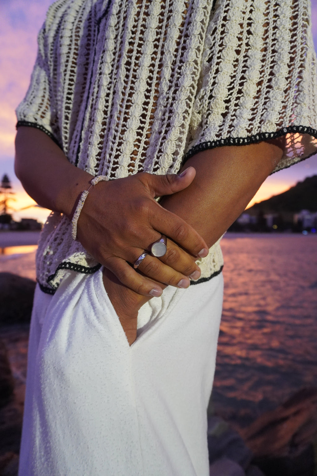 Peace, Be Still - 925 Silver Ring